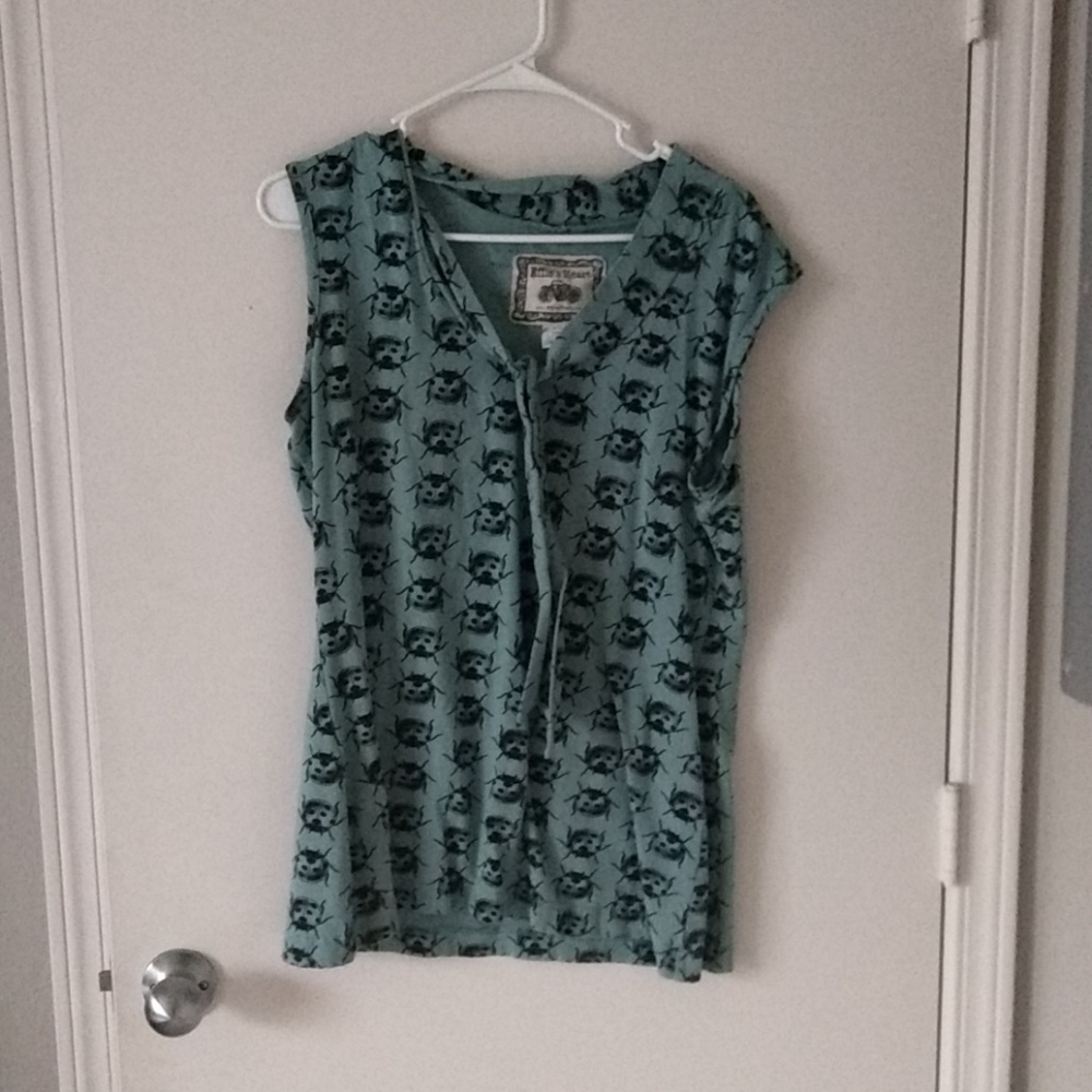 Effie's Heart Ladybug Sleeveless Top 1X